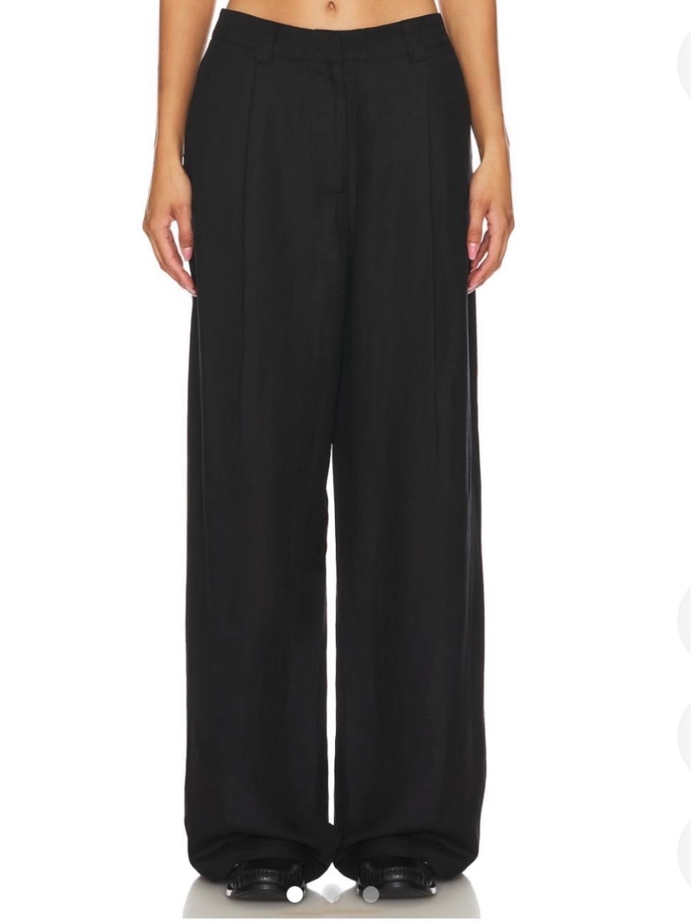 Lioness Black Wide-Leg Trousers